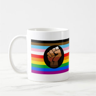 Mug Drapeau de fierté POC de progrès LGBTQ+