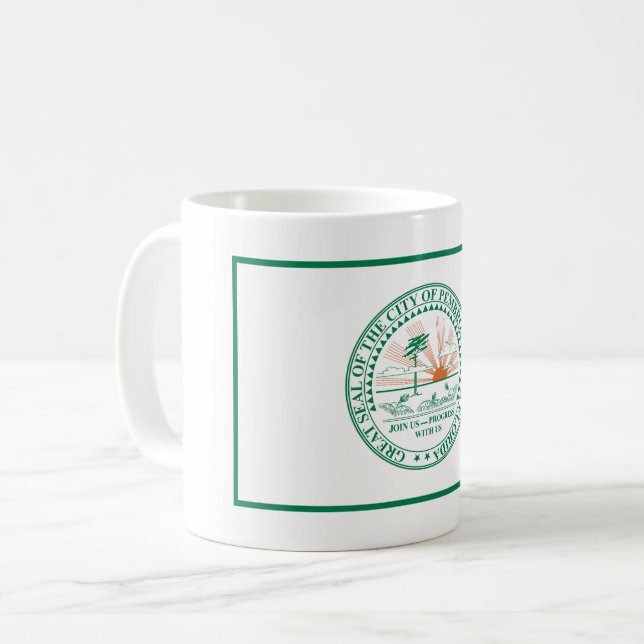 Mug Drapeau de Fort Pembroke Pines, Floride (Devant gauche)