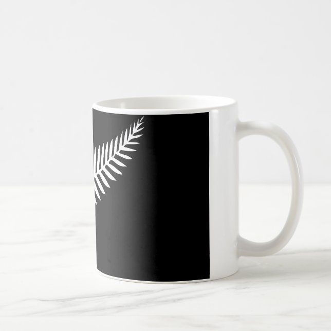 Mug Drapeau de fougère argentée (Nouvelle Zélande) (Droite)