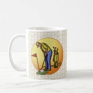 Mug Drapeau de golf Papa Bouge de golf