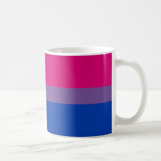 Mug Drapeau de la fierté bisexuelle (Droite)