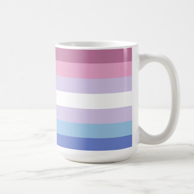 Mug Drapeau de la fierté de Bigender (Droite)