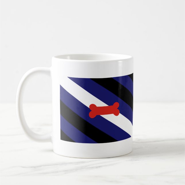 Mug Drapeau de la fierté de jeu de chiot (Gauche)