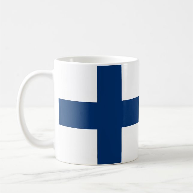 Mug Drapeau de la Finlande (Gauche)