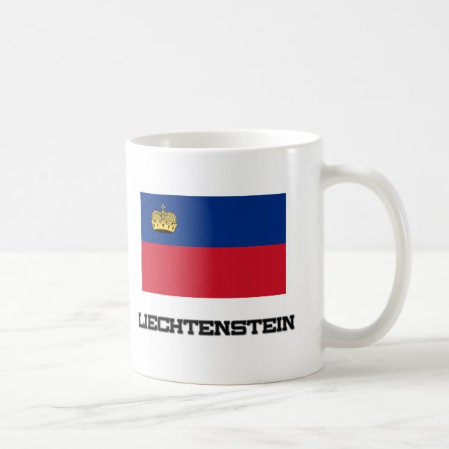 Mug Drapeau de la Liechtenstein (Droite)