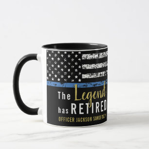 Mug Drapeau de la ligne bleue de l'application de la l