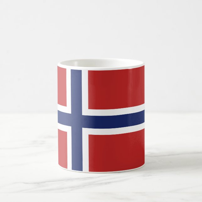 Mug Drapeau de la Norvège (Centre)