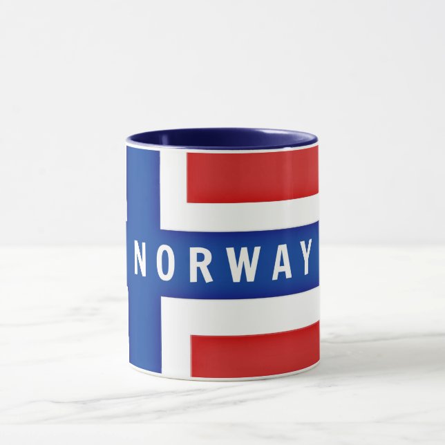 Mug Drapeau de la Norvège (Centre)