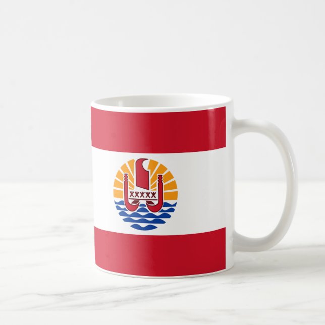 Mug Drapeau de la Polynésie Française Céramique Café M (Droite)