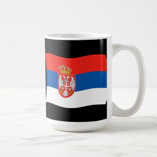 Mug Drapeau de la Serbie (Droite)