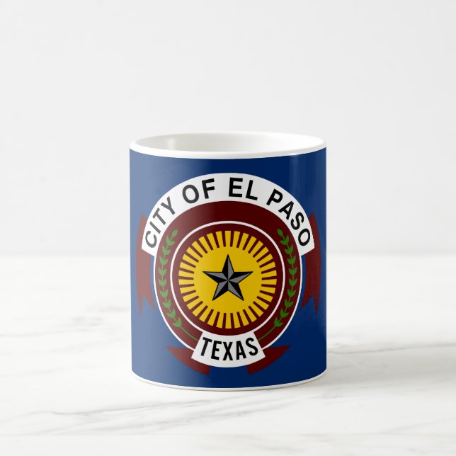 Mug Drapeau de la ville d'El Paso (Texas) (Centre)