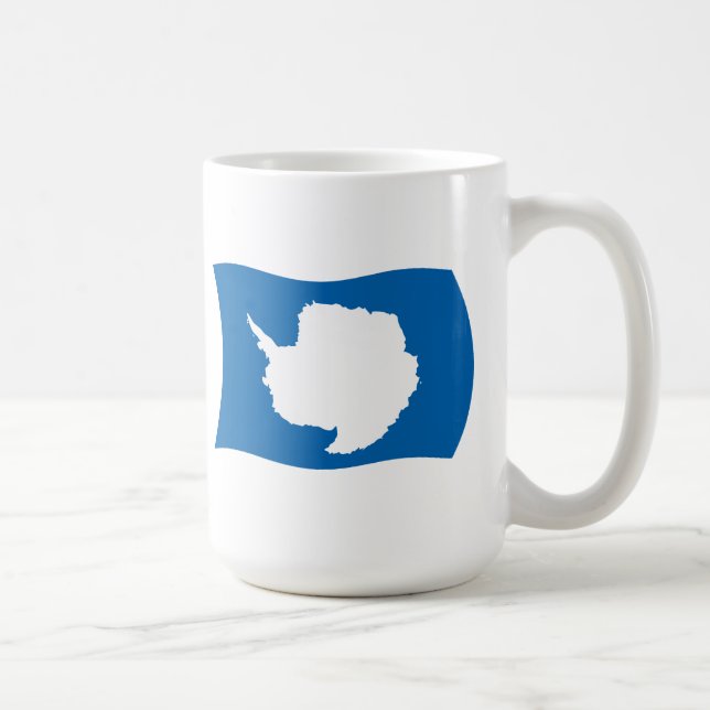 Mug Drapeau de l'Antarctique (Droite)