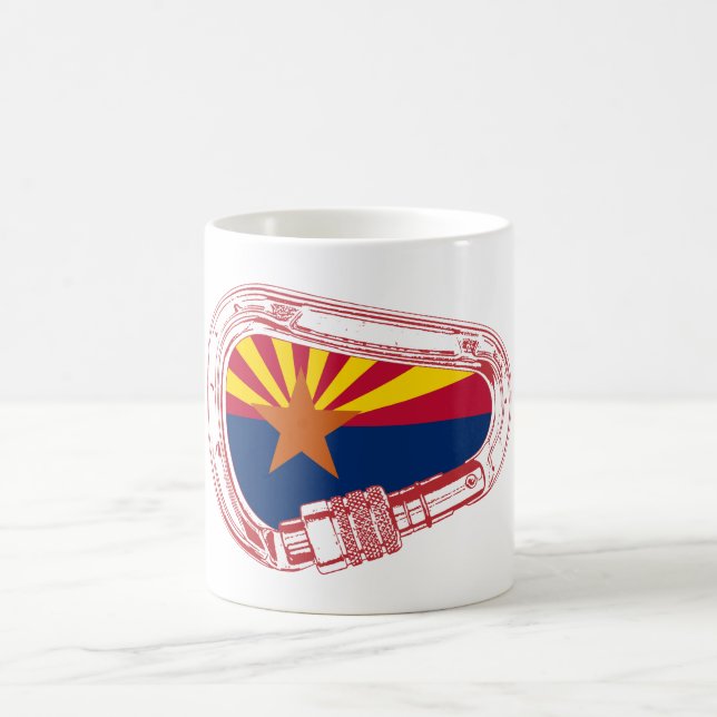 Mug Drapeau de l'Arizona Escalade carabiner (Centre)