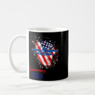Mug Drapeau de l'équipe de soutien de natation Usa Nag