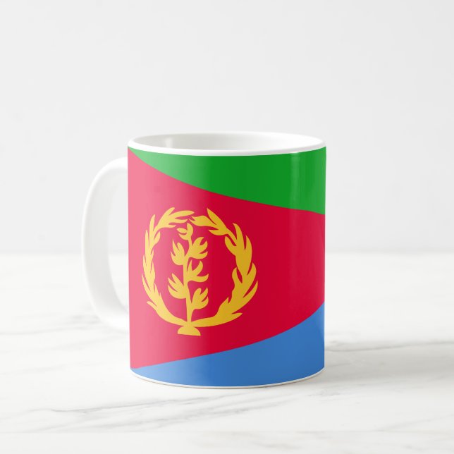 Mug Drapeau de l'Érythrée (Devant gauche)