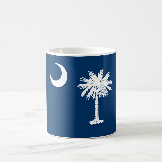 Mug Drapeau de l'État de la Caroline du Sud (Centre)