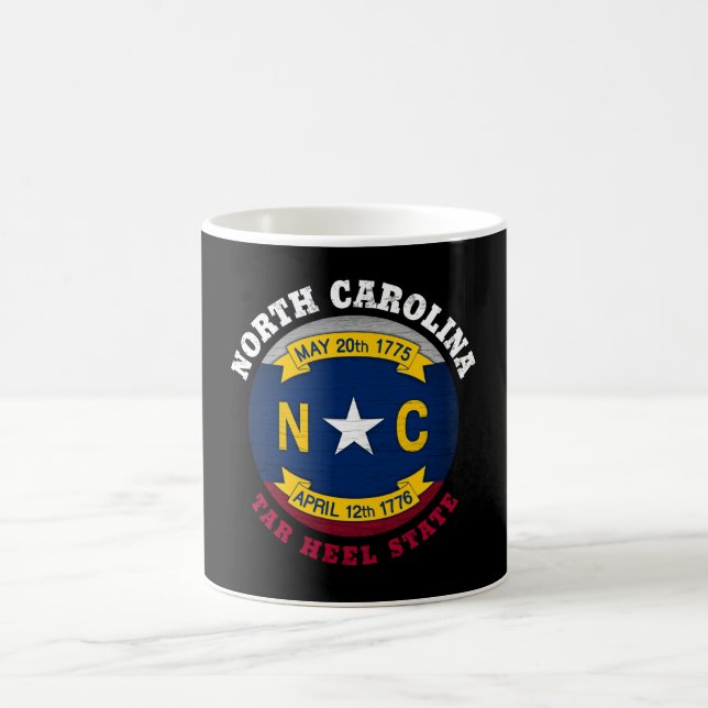MUG DRAPEAU DE L'ÉTAT DU TROU DE LA CAROLINE DU NORD (Centre)