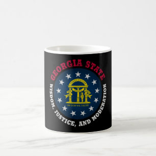 MUG DRAPEAU DE L'ÉTAT GEORGIA PEACH