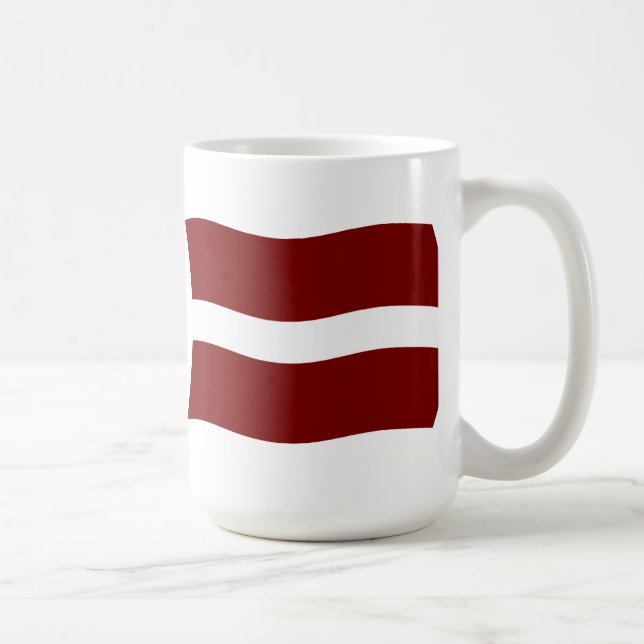 Mug Drapeau de Lettonie (Droite)