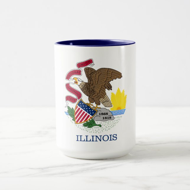 Mug drapeau de l'Illinois (Centre)