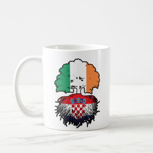 Mug Drapeau de l'Ireland Tree Roots (Gauche)