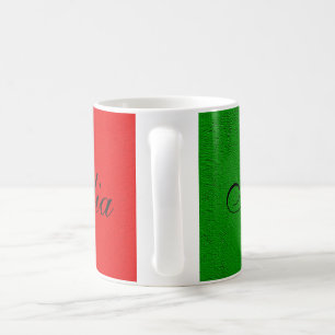Mug Drapeau de l'Italie. j'aime l'Italie