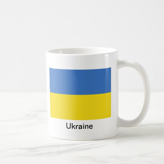 Mug Drapeau de l'Ukraine (Droite)