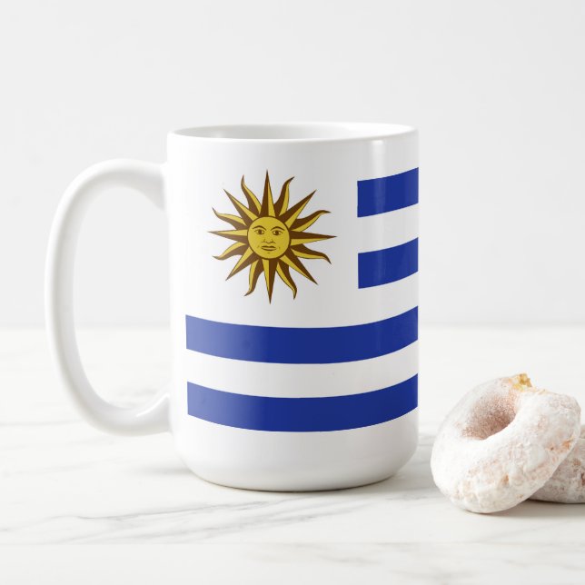 Mug drapeau de l'Uruguay (Avec donut)