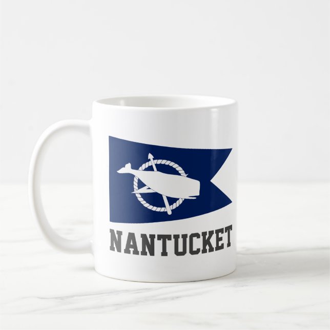 Mug Drapeau de Nantucket, Massachusetts (Gauche)