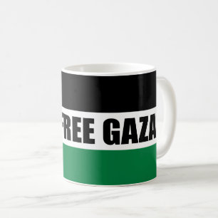 Mug Drapeau de Palestine, Sauvez Gaza, Libérez Gaza