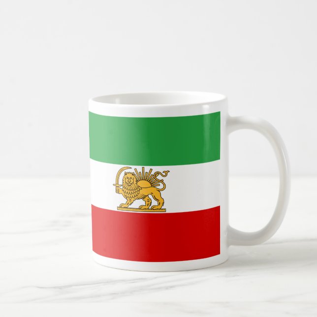 Mug Drapeau de Perse/de Iran (1964-1980) (Droite)
