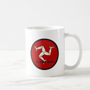 Mug Drapeau de qualité de rondeau d'île de Man