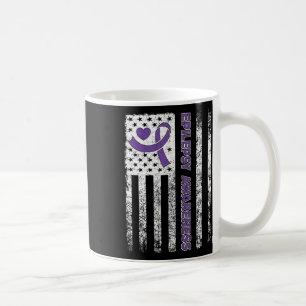 Mug Drapeau de sensibilisation à l'épilepsie Ruban vio