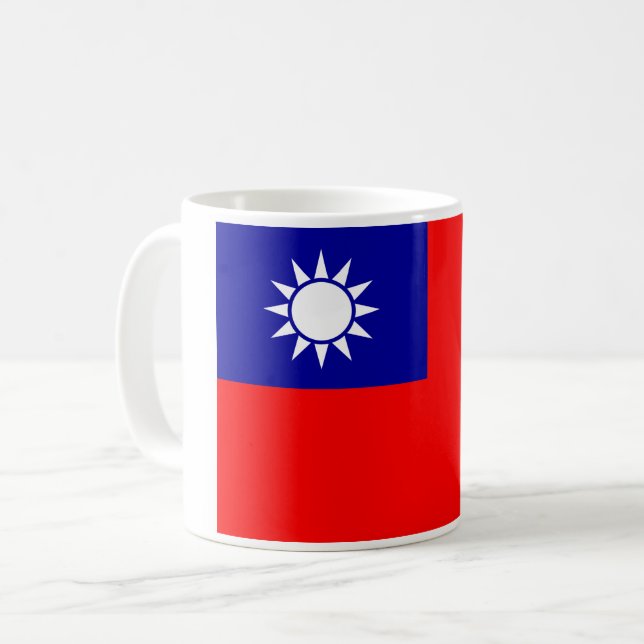 Mug Drapeau de Taïwan : République de Chine, Taipei ch (Devant gauche)
