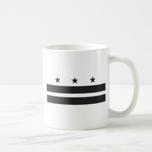 Mug Drapeau de Washington DC - noir