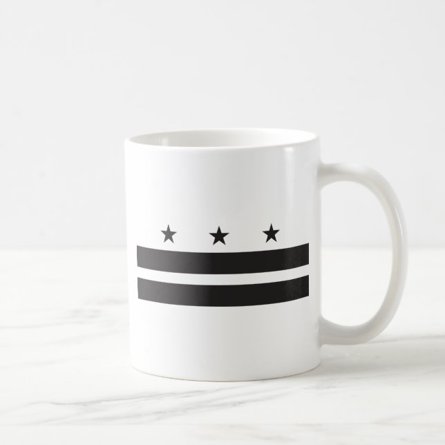 Mug Drapeau de Washington DC - noir (Droite)