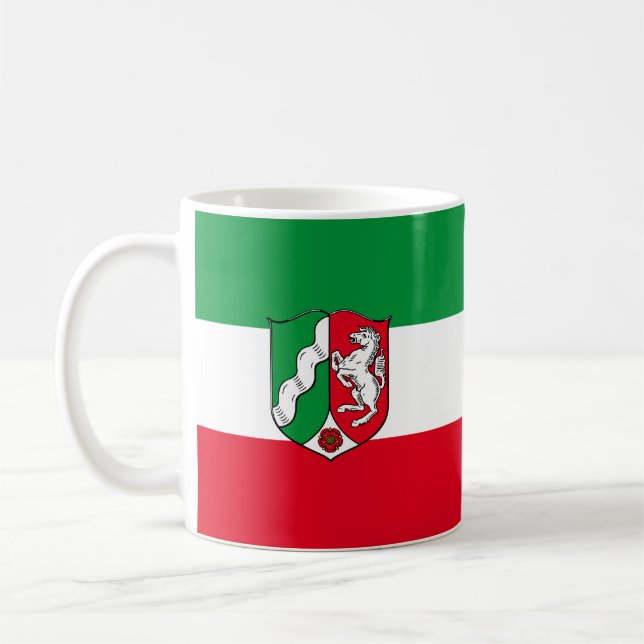 Mug Drapeau de Westphalie de Rhénanie du Nord (Gauche)