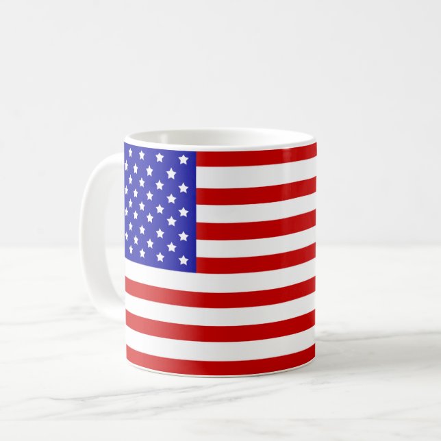 Mug Drapeau des États-Unis (Devant gauche)