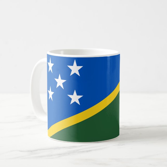 Mug Drapeau des Îles Salomon (Devant gauche)