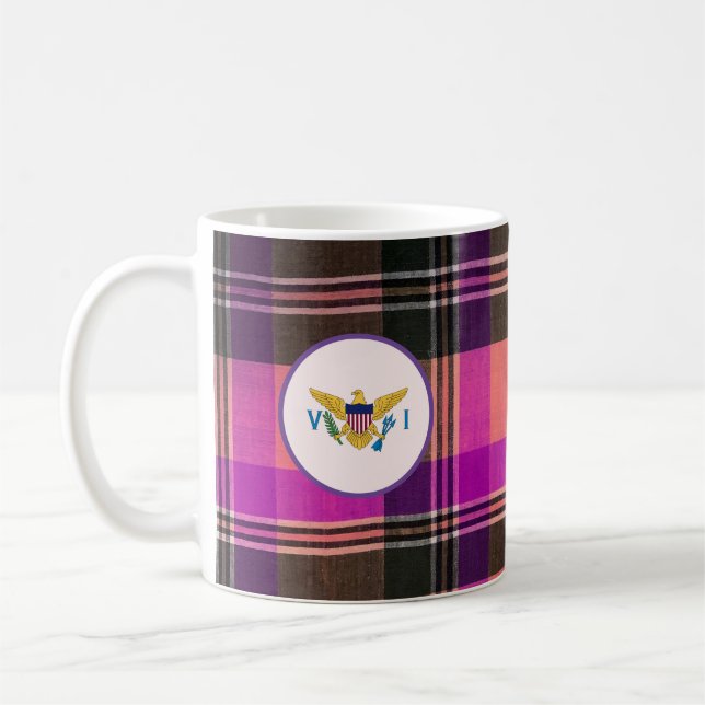 Mug Drapeau des îles Vierges américaines Ste Croix USV (Gauche)