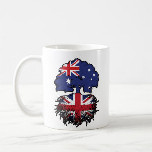 Mug Drapeau des racines d'arbre de l'Australie britann
