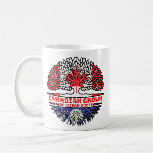 Mug Drapeau des racines d'arbre du Canada bélizien can