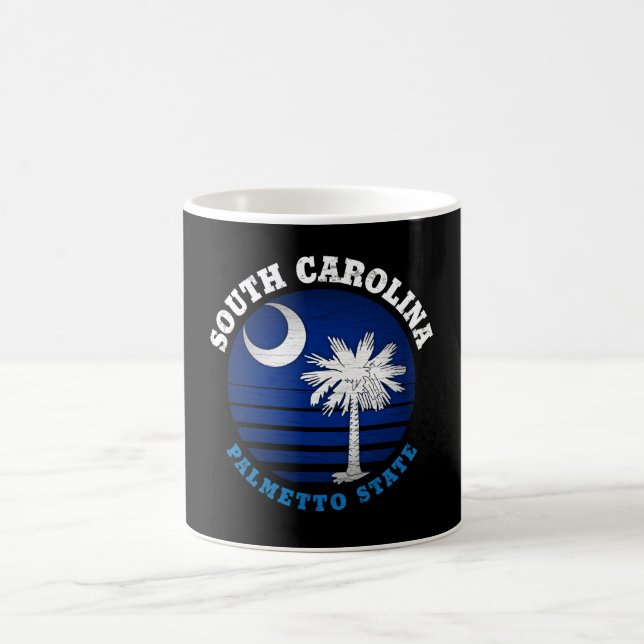 MUG DRAPEAU D'ÉTAT DE PALMETTO DE CAROLINE SUD (Centre)