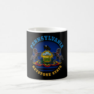 MUG DRAPEAU D'ÉTAT DE PENNSYLVANIA KEYSTONE