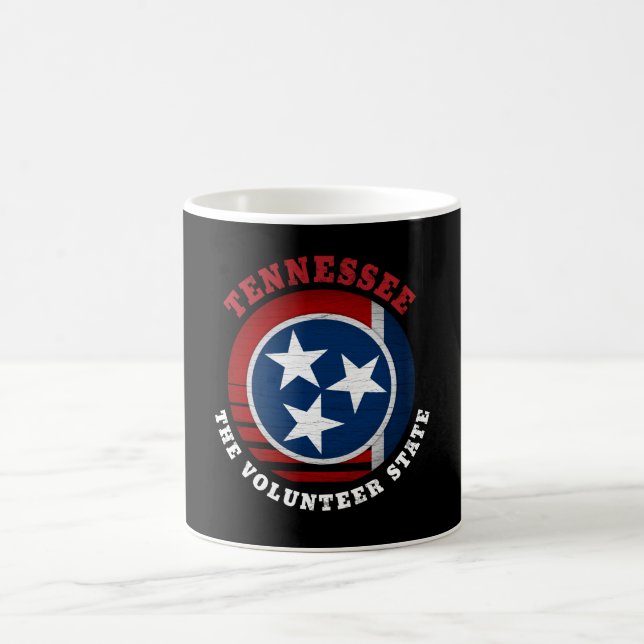 MUG DRAPEAU D'ÉTAT DE VOLONTAIRE TENNESSEE (Centre)