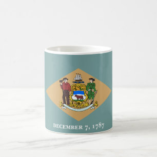 Mug Drapeau d'État du Delaware (DE, USA)