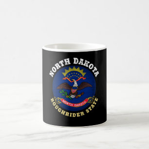 MUG DRAPEAU D'ÉTAT DU NORD DAKOTA ROUGHRIDER