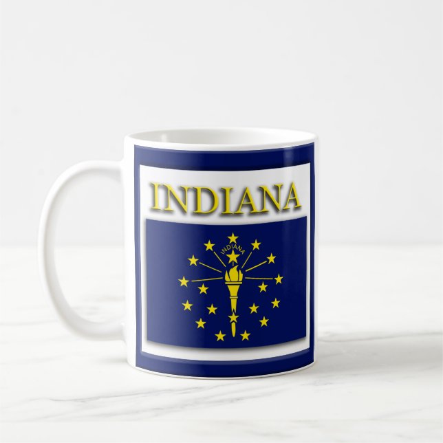 Mug Drapeau d'état Indiana (Gauche)