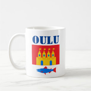Mug Drapeau d'Oulu, Finlande