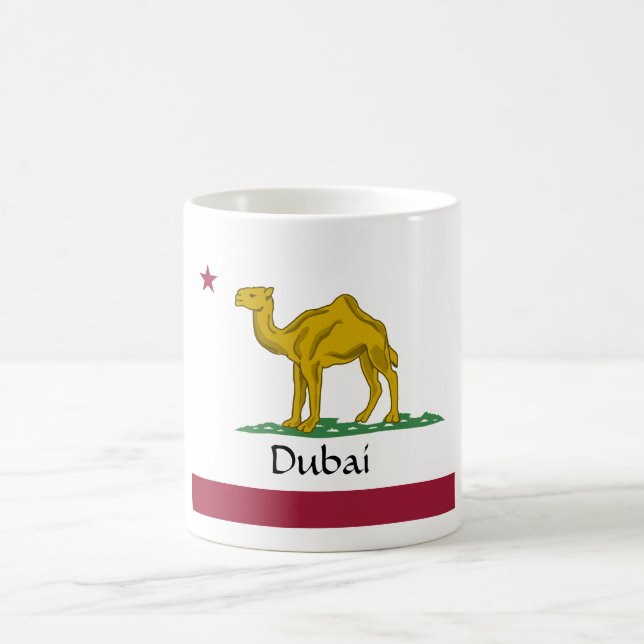 Mug Drapeau drôle de Dubaï (Centre)